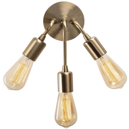 Φωτιστικό Τοίχου - Απλίκα Harput 525NOR3202 22x28cm 3xE27 40W Gold Opviq
