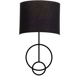 Φωτιστικό Τοίχου - Απλίκα Asaf 892OPV1330 15x24x52cm E27 40W Black Opviq