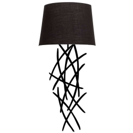 Φωτιστικό Τοίχου - Απλίκα Asaf 892OPV1333 15x28x72cm E27 40W Black Opviq
