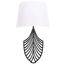 Φωτιστικό Τοίχου - Απλίκα Asaf 892OPV1340 15x28x52cm E27 40W Black-White Opviq