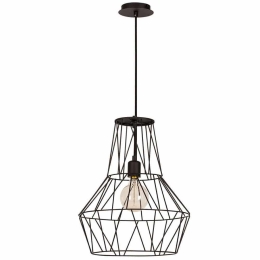Φωτιστικό Οροφής Fellini 527ABY1686 Φ37x137cm 1xE27 40W Black Opviq