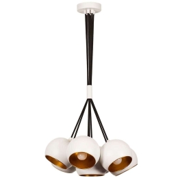 Φωτιστικό Οροφής Sivani 527ABY1732 Φ45x108cm 7xE27 40W White-Gold Opviq