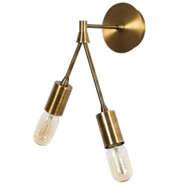 Φωτιστικό Τοίχου - Απλίκα Dartini 527ABY3101 15x17x35cm 2xE27 40W Gold Opviq