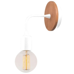 Φωτιστικό Τοίχου - Απλίκα Dartini 527ABY3152 10x10x13cm 1xE27 40W White-Natural Opviq