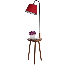 Φωτιστικό Δαπέδου - Τραπεζάκι Demet 534LUN2119 40x160cm E27 40W Walnut-Red Opviq
