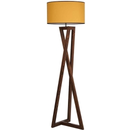 Φωτιστικό Δαπέδου 534LUN2156 45x150cm E27 60W Walnut-Mustard Opviq