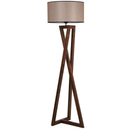 Φωτιστικό Δαπέδου 534LUN2157 45x150cm E27 60W Walnut-Grey Opviq
