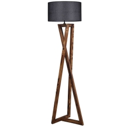Φωτιστικό Δαπέδου 534LUN2159 45x150cm E27 60W Brown-Black Opviq