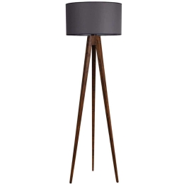 Φωτιστικό Δαπέδου Tripod 534LUN2186 50x153cm E27 60W Walnut-Grey Opviq