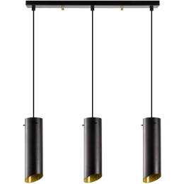 Φωτιστικό Οροφής - Ράγα Sivani 892OPV1819 60x8x114cm 3xE27 40W Black-Yellow Opviq