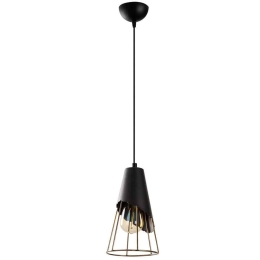 Φωτιστικό Οροφής Sivani 892OPV1827 Φ17x124cm 1xE27 40W Black-Gold Opviq