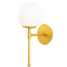 Φωτιστικό Τοίχου - Απλίκα Mudoni 892OPV1838 15x20x35cm E27 40W Gold-White Opviq