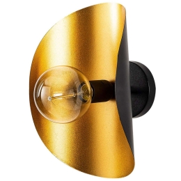 Φωτιστικό Τοίχου - Απλίκα Sivani 536NTD2118 17x13x30cm 1xE27 40W Black-Gold Opviq