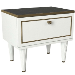 Κομοδίνο Ravenna 804TRH3402 50x34,8x47,2cm Multi-White