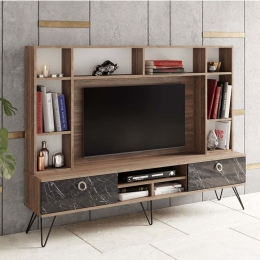 Σύνθεση Τηλεόρασης Lorenz 875ZNA3054 180x35,2x135,7cm Walnut-Black