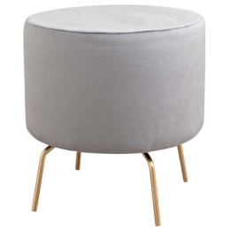 Σκαμπό Octo 825BLC2508 40x40x40cm Grey-Gold
