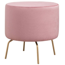 Σκαμπό Octo 825BLC2509 40x40x40cm Pink-Gold