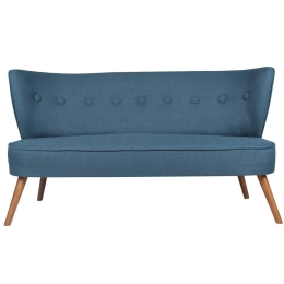 Καναπές Διθέσιος Bienville 558ZEN1208 141x73x77cm Blue