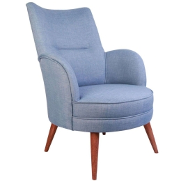 Πολυθρόνα - Μπερζέρα Victoria 558ZEN1158 70x85x95cm Light Blue