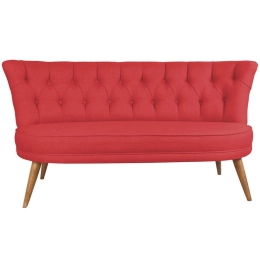 Καναπές Διθέσιος Richland Loveseat 558ZEN1219 140x71x80cm Tile Red