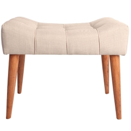 Σκαμπό New Cool 558ZEN1337 58x40x45cm Cream