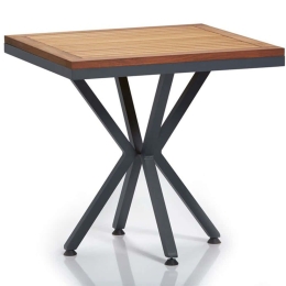 Τραπέζι Κήπου Samara 561CLR1305 94x94x78cm Walnut-Black