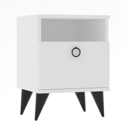 Κομοδίνο Barlo 835PUQ2701 40x40x50cm White