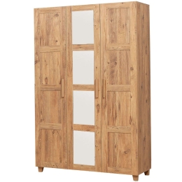 Ντουλάπα Τρίφυλλη Hedera 869VEL4260 120x48x189cm Pine Τρίφυλλη