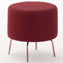 Σκαμπό Octo 825BLC1273 40x40x40cm Claret Red-Bronze