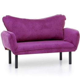 Καναπές - Κρεβάτι Διθέσιος Chatto 859FTN1242 140x65x70cm Purple