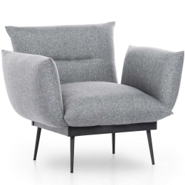Πολυθρόνα Jax Solo 859FTN1718 90x80x95cm Grey
