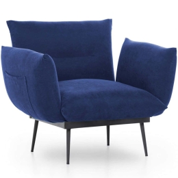 Πολυθρόνα Jax Solo 859FTN1720 90x80x95cm Navy Blue