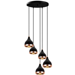 Φωτιστικό Οροφής Yildo 892OPV1856 43x43x135cm 5xE27 40W Black Opviq