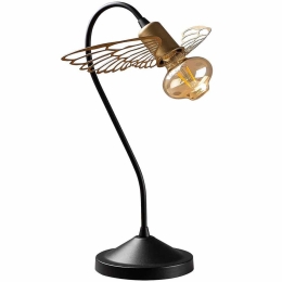 Φωτιστικό Επιτραπέζιο Angel 584TTM1702 20x20x45cm 1xE27 40W Black-Gold Opviq