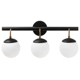 Φωτιστικό Τοίχου - Απλίκα Gondol 584TTM1911 61x28x20cm 3xE27 40W Black-White Opviq