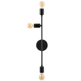 Φωτιστικό Τοίχου - Απλίκα Bedside 584TTM1917 15x15x65cm 3xE27 40W Black Opviq