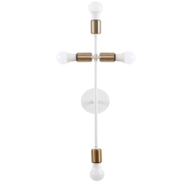Φωτιστικό Τοίχου - Απλίκα Bedside 584TTM1927 20x15x62cm 4xE27 40W White Opviq