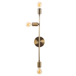 Φωτιστικό Τοίχου - Απλίκα Bedside 584TTM1928 15x15x65cm 3xE27 40W Bronze Opviq