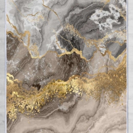 Χαλί ELS2375 Grey-Gold Conceptum Hypnose 100X300cm