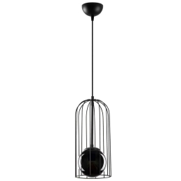 Φωτιστικό Οροφής Tweety 584TTM1317 17x17x139cm 1xE27 40W Black Opviq