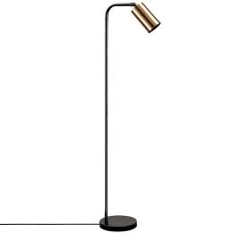 Φωτιστικό Δαπέδου Emek 584TTM1517 28x22x120cm E27 40W Black-Gold Opviq