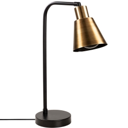 Φωτιστικό Επιτραπέζιο Emek 584TTM1722 28x17x52cm E27 40W Black-Gold Opviq