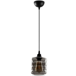 Φωτιστικό Οροφής Smoked 892OPV1868 14x14x118cm 1xE27 40W Black-Fume Opviq