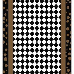 Χαλί Eexfab743 369HFT2495 Black-White-Brown Conceptum Hypnose 100X150cm