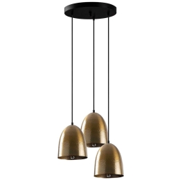 Φωτιστικό Οροφής Tattoo 584TTM1358 44x44x125cm 3xE27 40W Black-Gold Opviq