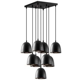 Φωτιστικό Οροφής Tattoo 584TTM1371 61x61x113cm 9xE27 40W Black Opviq