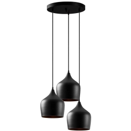 Φωτιστικό Οροφής Dodo 584TTM1401 46x46x124cm 3xE27 40W Black Opviq