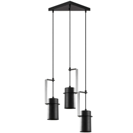 Φωτιστικό Οροφής Spot 584TTM1407 40x40x126cm 3xE27 40W Black Opviq