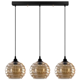 Φωτιστικό Οροφής - Ράγα Gold 892OPV1897 70x20x116cm 3xE27 40W Gold-Black Opviq