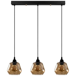 Φωτιστικό Οροφής - Ράγα Gold 892OPV1904 65x15x110cm 3xE27 40W Gold-Black Opviq
